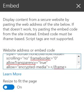 embed code